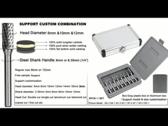کاربید ونگستین برر مجموعه ای برای شیب دقیق پولیشینگ شکل دهی و deburring