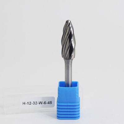 کیفیت  SH Flame Finishing Bur Power Carving Bits For Wood Carbide Rotary Burrs کارخانه