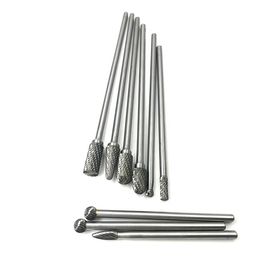 قیمت خوب دو نقره Carbide Ball Burr Standard Cut Long Grinder Bits Silver Silver Color آنلاین