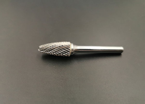 کیفیت  25mm Double Cut Rotary Cone Carbide Burr For Grinding / Polishing کارخانه