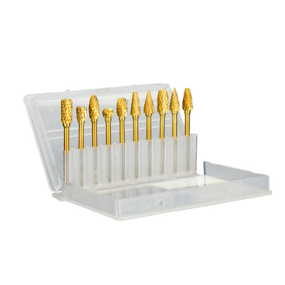 قیمت خوب فرسودگی کاربید ولتفستم برر مجموعه زرد پوشش داده شده 3-6MM اندازه ساقه برای ABRASIVE / خرد کردن آنلاین
