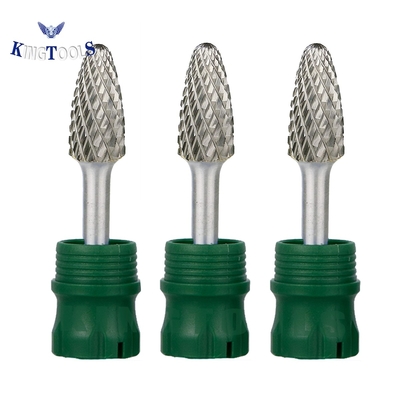 قیمت خوب SF-5 فرز چرخشی کاربید تنگستن شکل درختی برش دوگانه با شفت 1/4 اینچی آنلاین