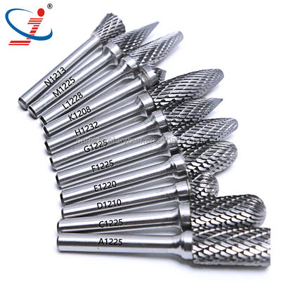 قیمت خوب 1/4 شاخه حکاکی برش آسیاب حفاری پولیش ابزار 6mm Double Cut Tungsten Carbide Burr آنلاین