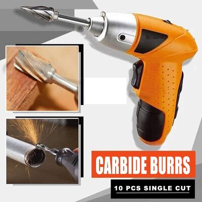 قیمت خوب ابزار فلزی مجموعه سنگ شکن کاربید جامد، 10 قطعه دو قطعه سنگ شکن کاربید وولفستم، 1/4 اینچ آنلاین