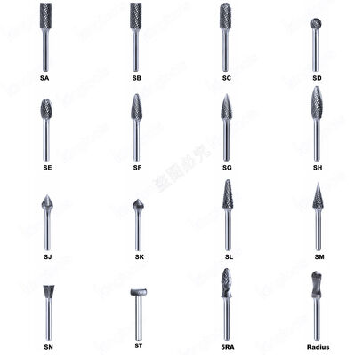 قیمت خوب بور چرخشی کربید ونگستین سینتر شده با یک شاخه 1/4 اینچی و سطح پولیش شده برای دبرنگ دقیق آنلاین