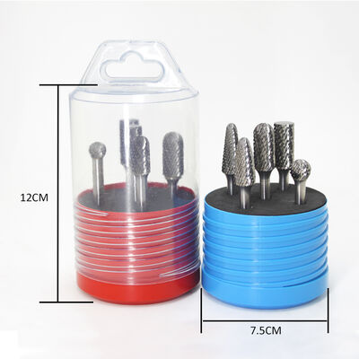 کیفیت 5pcs 1/4 اینچ 6mm Shank Die Double Cut Carbide Rotary Burrs Set Die Grinder Bits برای حکاکی پولیشنگ حکاکی کارخانه